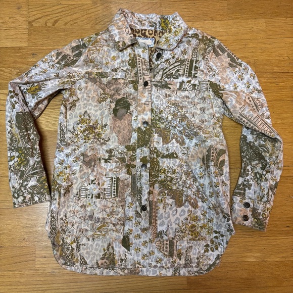 Anthropologie Pilcro The Fielder Denim Chore Coat Fisherman Shirt Jacket S - Picture 4 of 9